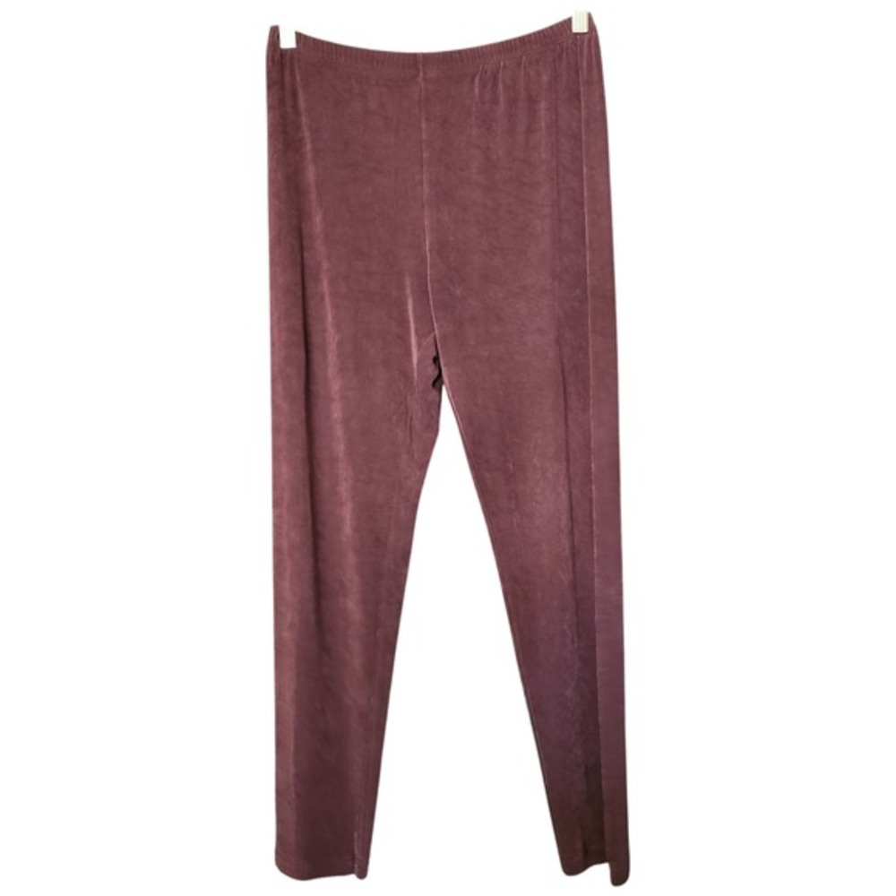 Chicos Travelers Pant Womens 1 M 8 Private Edition Pull On Slinky Knit Casual